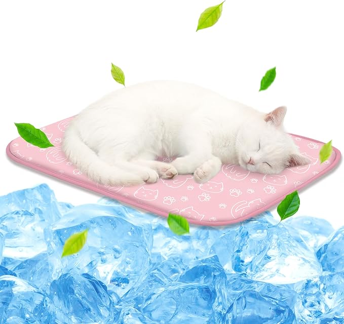 Cooling Pet Mat for Cats and Dogs, Lightweight Summer Sleeping Pad