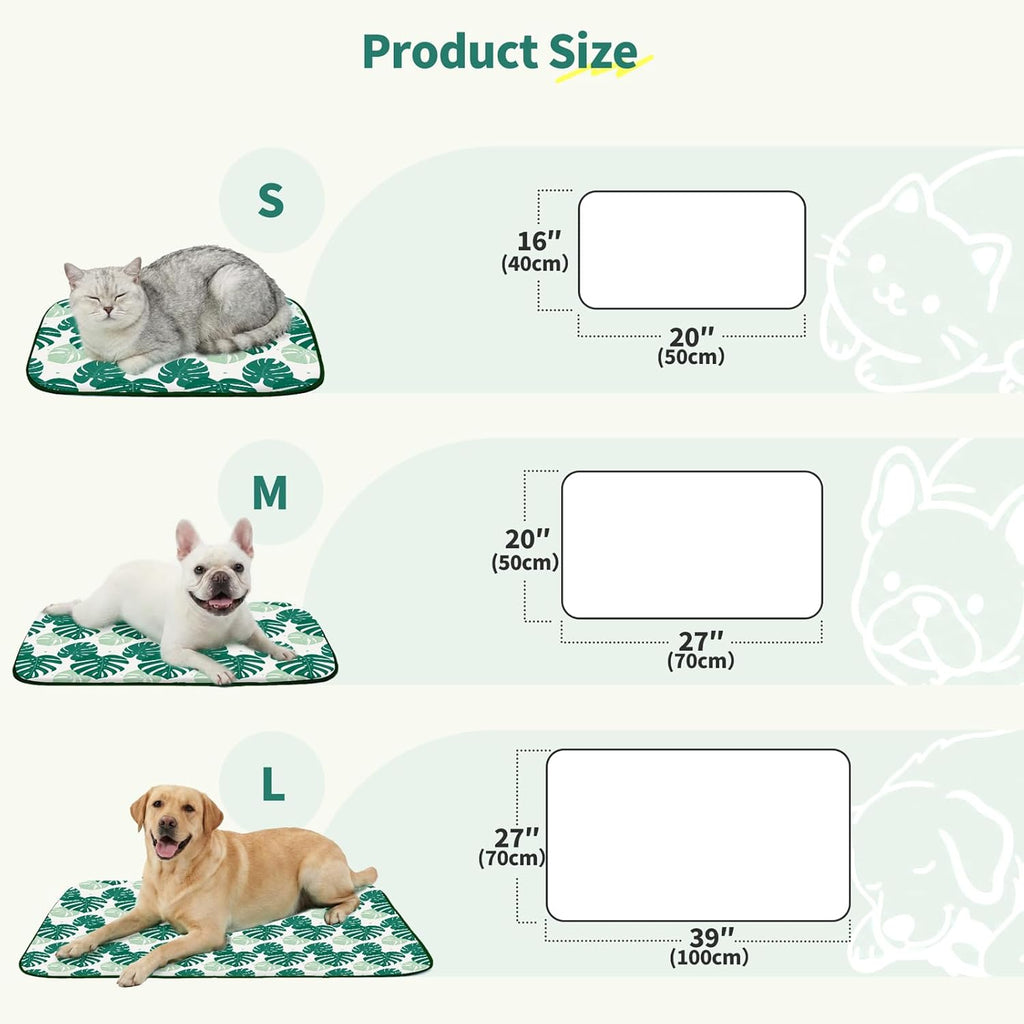 Cooling Pet Mat for Cats and Dogs, Lightweight Summer Sleeping Pad