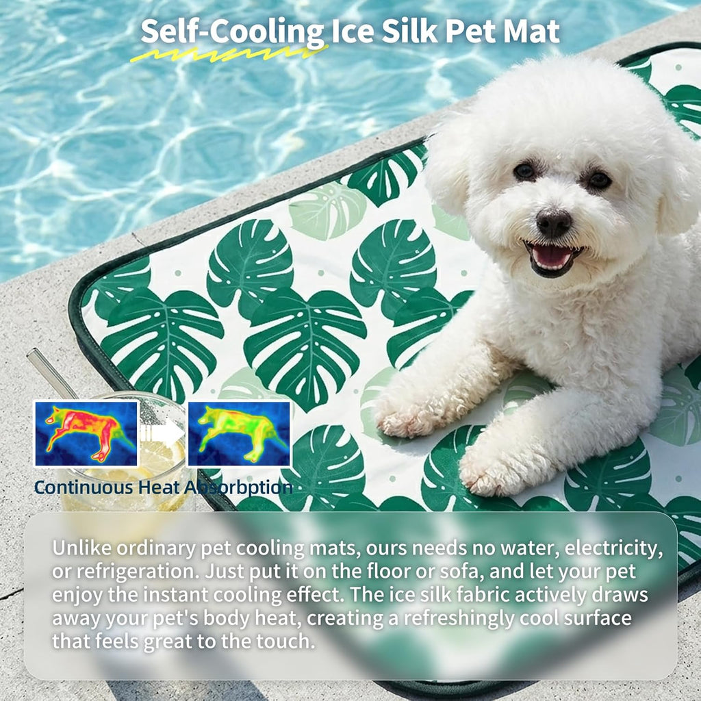 Cooling Pet Mat for Cats and Dogs, Lightweight Summer Sleeping Pad