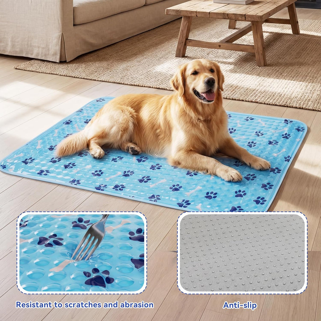 Hydrogel Pet Cooling Mat for Dogs and Cats, Reusable Summer Cooling Pad