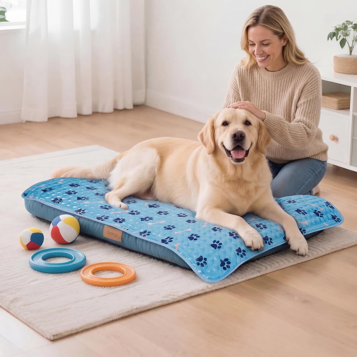 Hydrogel Pet Cooling Mat for Dogs and Cats, Reusable Summer Cooling Pad