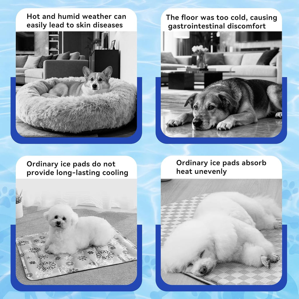 Hydrogel Pet Cooling Mat for Dogs and Cats, Reusable Summer Cooling Pad