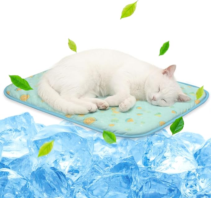 Cooling Pet Mat for Cats and Dogs, Lightweight Summer Sleeping Pad
